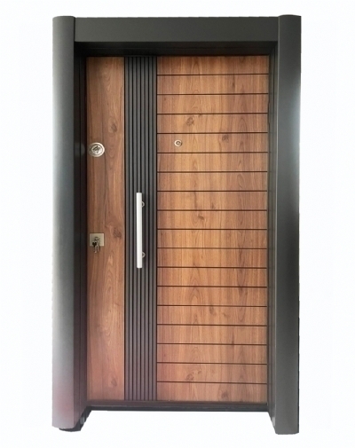 Ahşap Desen Detaylı Çelik Kapı, Daire Kapısı