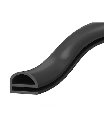 Çelik Kapı Fitili Siyah Renk Oval ( 6 Metre )