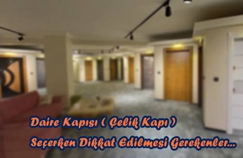 Daire Giriş Kapısı Seçerken Dikkat Edilmesi Gereken Hususlar