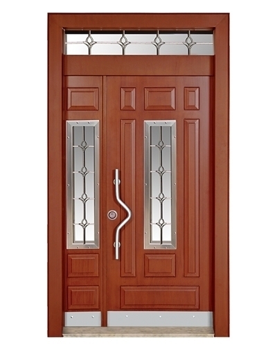 TEZ-0139 Kızıl-Kabartmalı Model Bina Giriş Kapısı