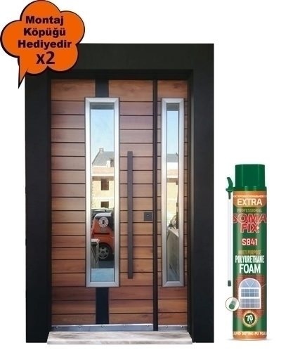 Tezdoor0150 Saruhan-Camlı Düz Model Bina Giriş Kapısı