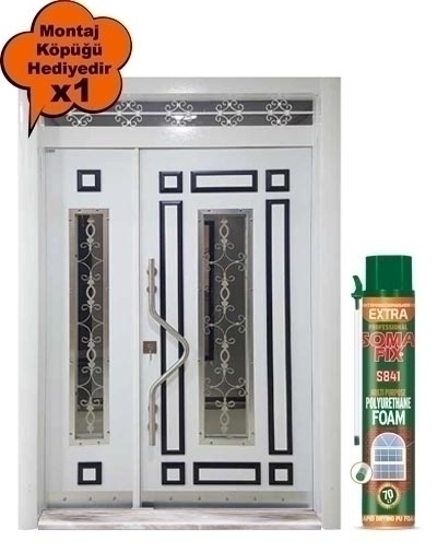 Tezdoor 0161 Beyaz - Kabartmalı Model