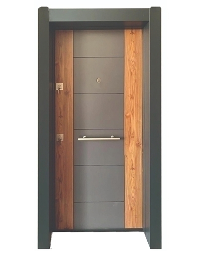 Tezdoor 11450 Antrasit Statik Kasalı Düz Model Kampanyalı Daire Kapısı
