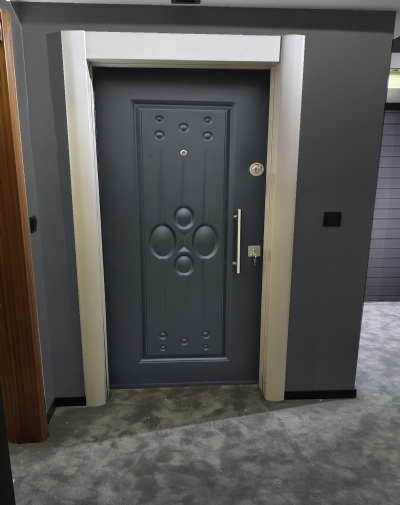Tezdoor 1473AB Antrasit Sac Çelik Kapı, Dış Mekana Uygun Çelik Kapı