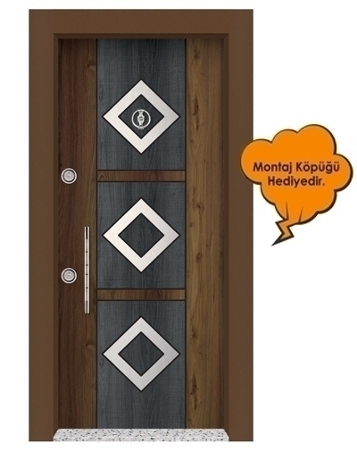 Tezdoor1577 Statik Kasalı Düz Model Çelik Kapı 