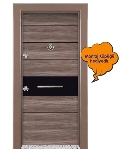Tezdoor1581 Statik Kasalı Düz Model Çelik Kapı 