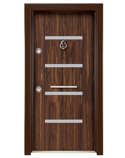 Tezdoor1666 Statik Kasalı Düz Model Çelik Kapı 