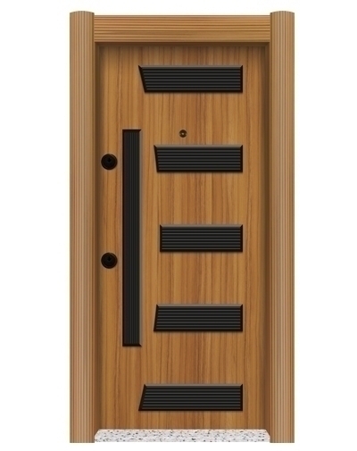 Tezdoor2453 Eskitme Kasalı Kabartma Model Çelik Kapı