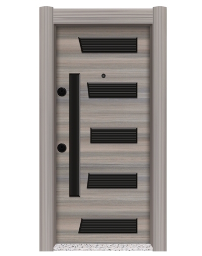 Tezdoor2454 Eskitme Kasalı Kabartma Model Çelik Kapı